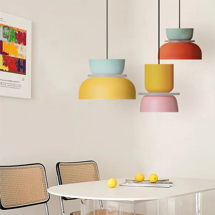 Lampe Suspendue Nordique Dulcy | Éclairage Color Block Moderne