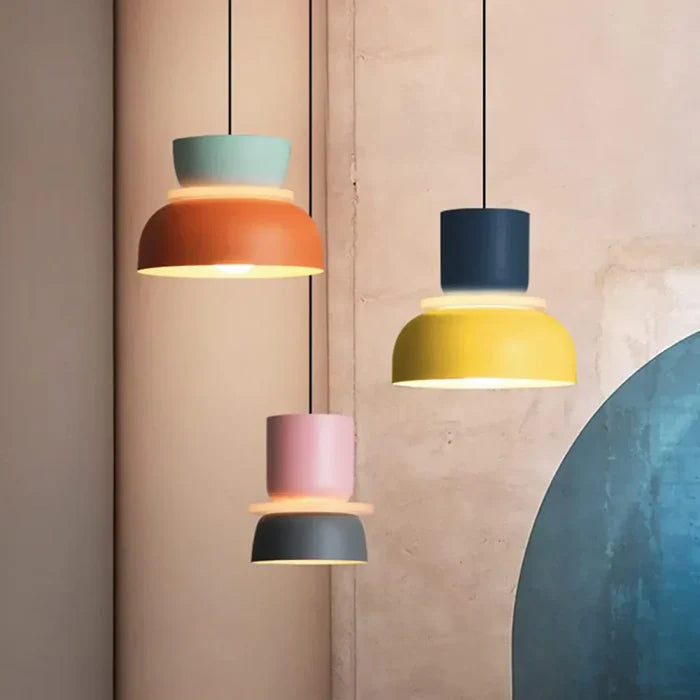 Lampe Suspendue Nordique Dulcy | Éclairage Color Block Moderne