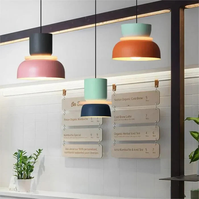Lampe Suspendue Nordique Dulcy | Éclairage Color Block Moderne