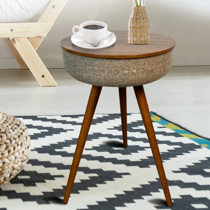 Table d'Enceintes Bluetooth avec Chargement Sans Fil