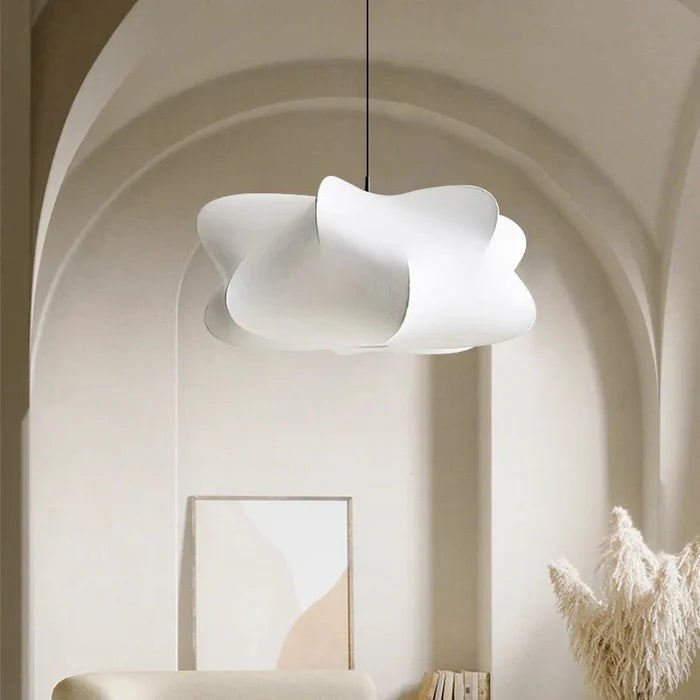 Lampe Suspendue Japonaise en Soie Wabi Sabi