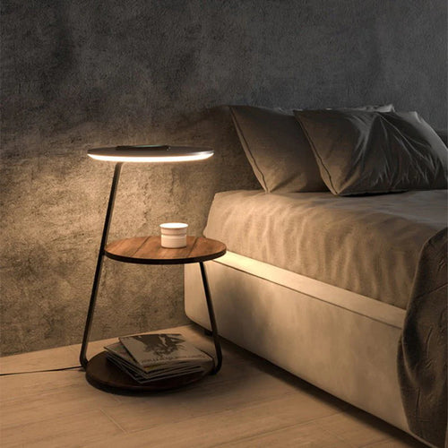 Table LED avec Recharge Sans Fil