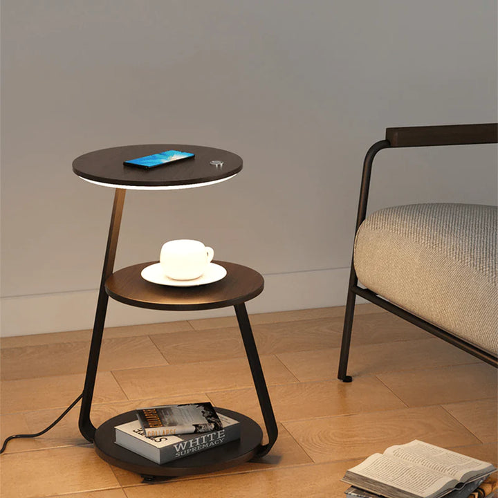 Table LED avec Recharge Sans Fil