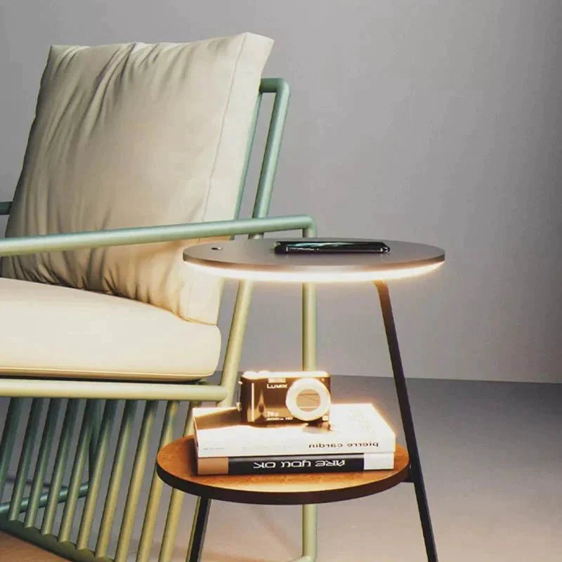 Table LED avec Recharge Sans Fil