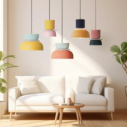 Lampe Suspendue Nordique Dulcy | Éclairage Color Block Moderne