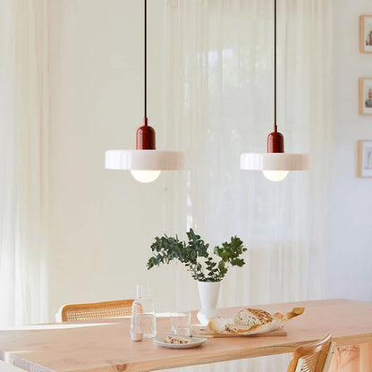 Lampe Suspendue Bauhaus en Verre Coloré – Suspension Design Moderne pour Intérieur Élégant