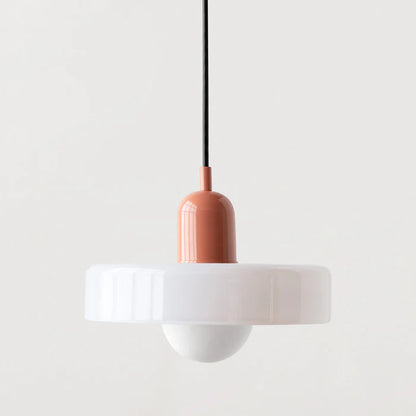 Lampe Suspendue Bauhaus en Verre Coloré – Suspension Design Moderne pour Intérieur Élégant