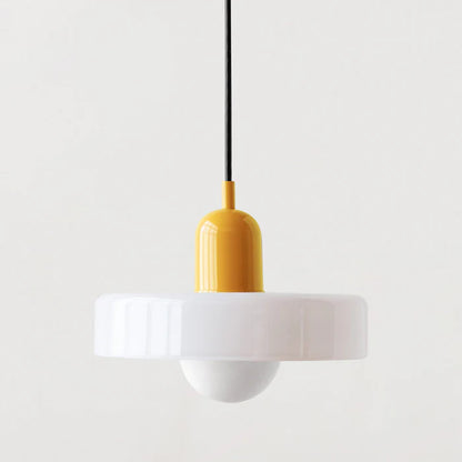 Lampe Suspendue Bauhaus en Verre Coloré – Suspension Design Moderne pour Intérieur Élégant