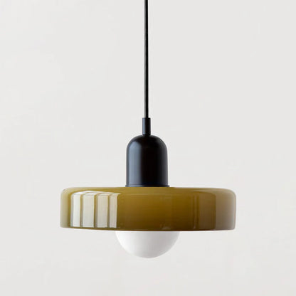 Lampe Suspendue Bauhaus en Verre Coloré – Suspension Design Moderne pour Intérieur Élégant