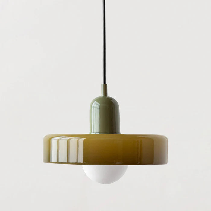 Lampe Suspendue Bauhaus en Verre Coloré – Suspension Design Moderne pour Intérieur Élégant