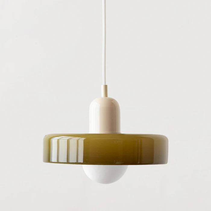 Lampe Suspendue Bauhaus en Verre Coloré – Suspension Design Moderne pour Intérieur Élégant