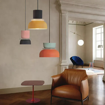 Lampe Suspendue Nordique Dulcy | Éclairage Color Block Moderne