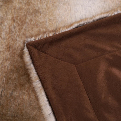Plaid Luxe en Fausse Fourrure de Vison – Douceur et Élégance