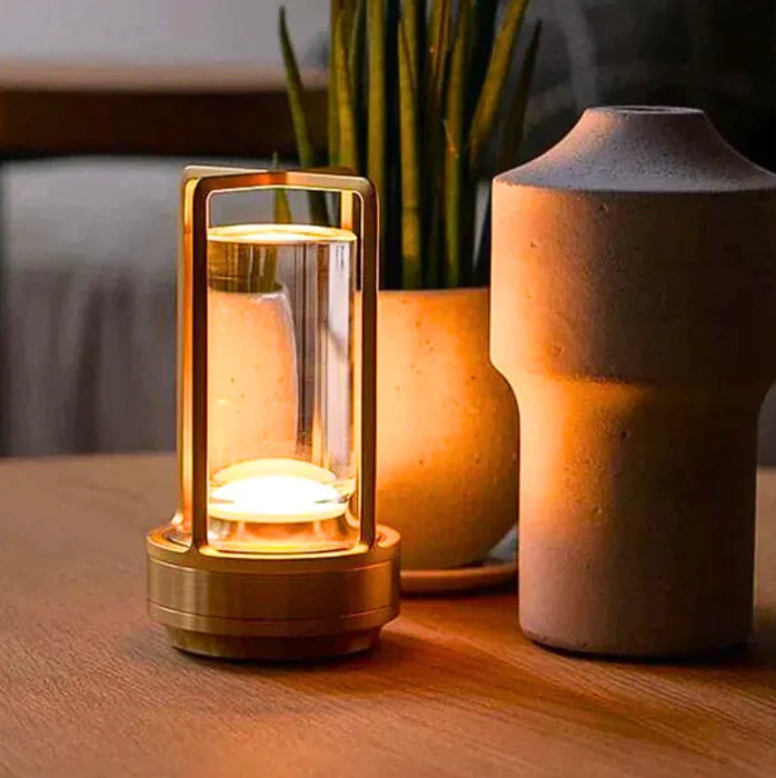 Lampe décorative à poser en cristal