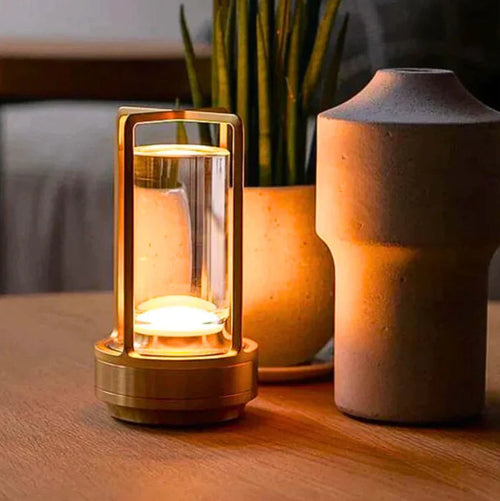 Lampe décorative à poser en cristal