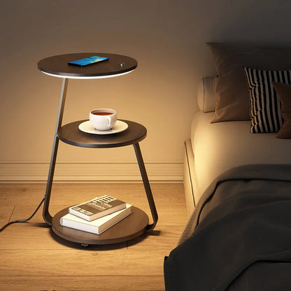 Table LED avec Recharge Sans Fil