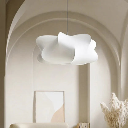 Lampe Suspendue Japonaise en Soie Wabi Sabi