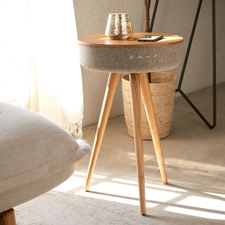 Table d'Enceintes Bluetooth avec Chargement Sans Fil