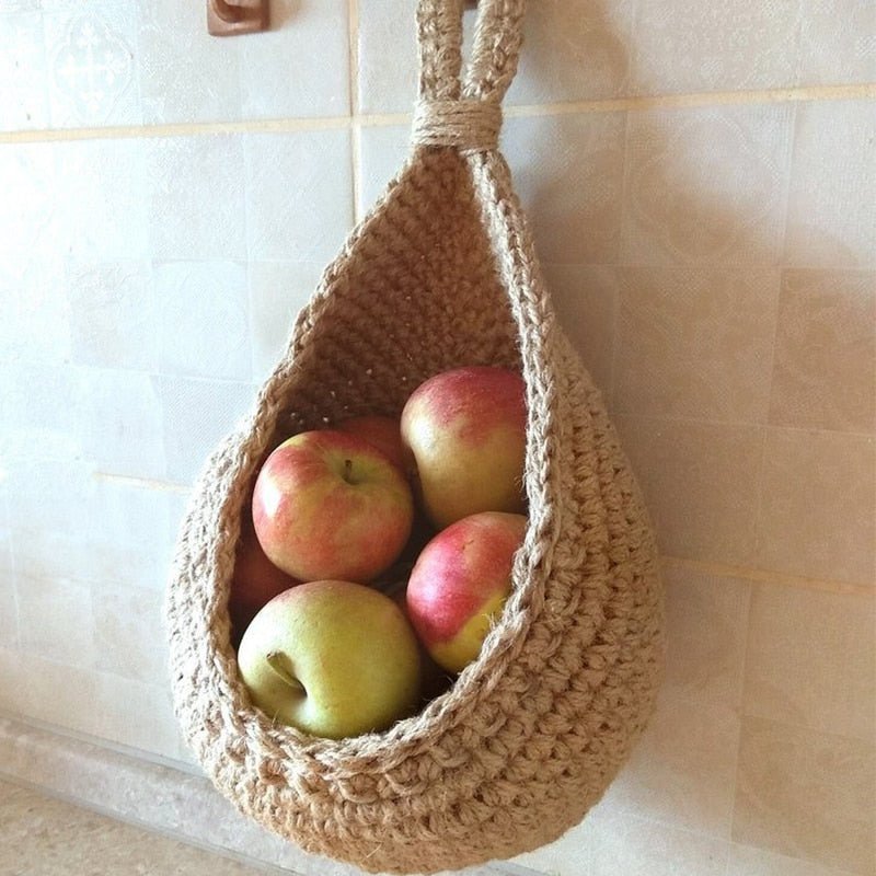 Panier de boîte de rangement suspendu tissé